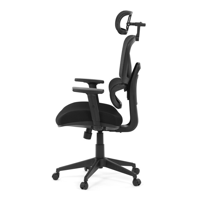 Ergonomická kancelárska stolička DENEB — čierny mesh poťah