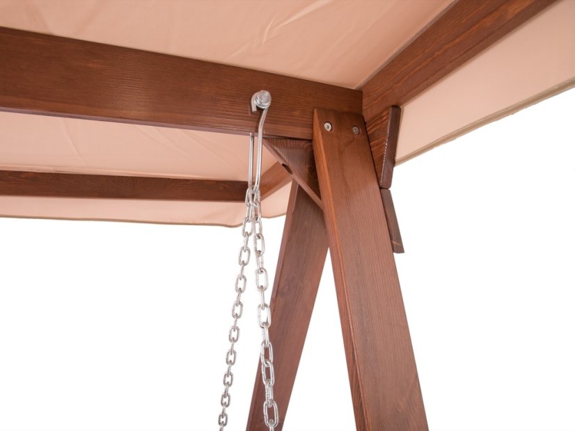 ADELAIDA zahradní houpačka dřevěná - zelená