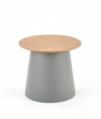 Konferenční stolek AZZURA S –⁠ plast/dřevo, šedá