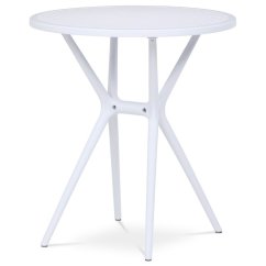 Jedálenský stôl CLARITY – biely plast
