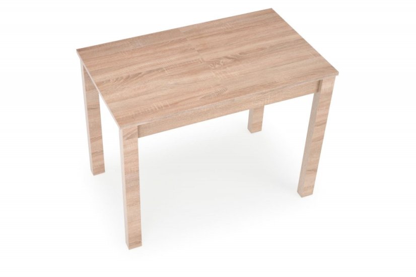 Jídelní rozkládací stůl GINO — 100x60 (+38cm), dub sonoma