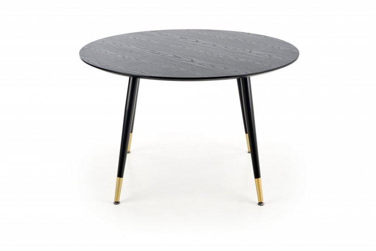 Jídelní kulatý stůl EMBOS — průměr 120 cm, černá