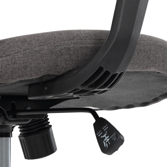 Kancelárska stolička NOVA — sieťovina, sivá