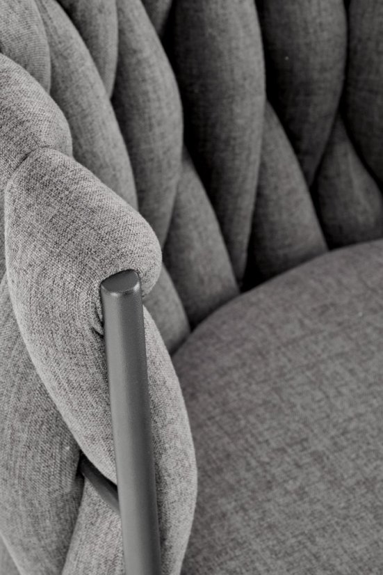 Kancelárska otočná stolička TALON — látka, šedá