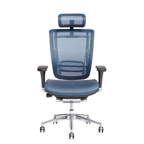 Kancelářská ergonomická židle Office Pro LACERTA — více barev, nosnost 150 kg - Čalounění LACERTA: Modrá