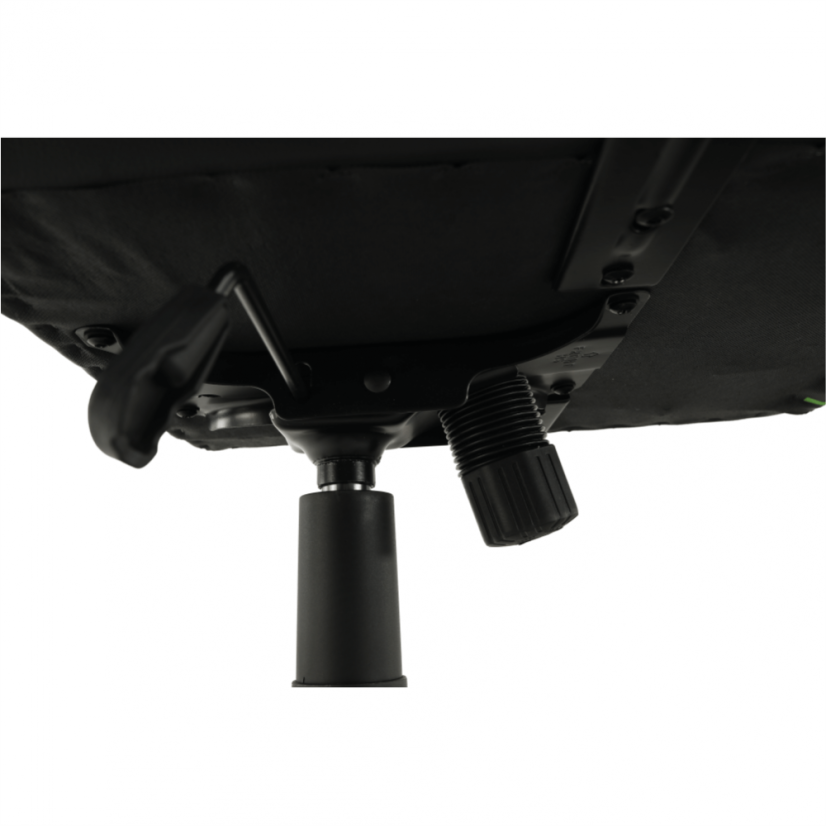 Herní židle BILGI — ekokůže, plast, černá/zelená, nosnost 150 kg