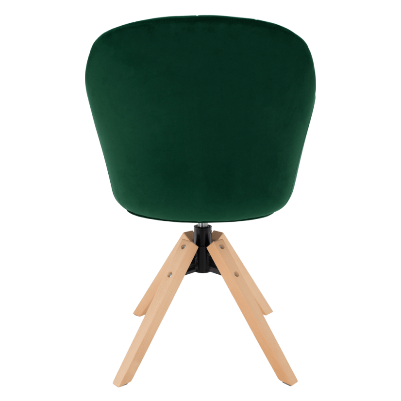 Otočné jedálenské kresielko DALIO – látka, masív, viac farieb - Čalúnenie DALIO: béžová / buk