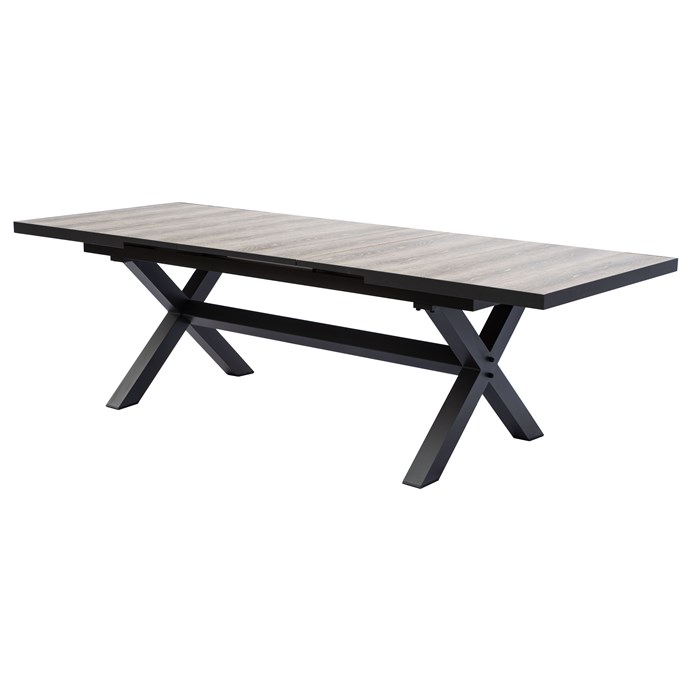 Zahradní stůl rozkládací KERAMIX — 200+60 cm, keramická deska, hliník Autronic