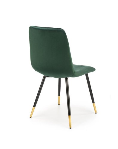 Jídelní židle ROSARIO –⁠ kov/látka, zelená