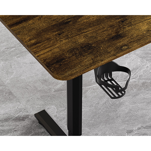 Elektricky výškově nastavitelný stůl HIGHLANDER - 120 cm, hnědá