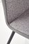 Jídelní židle RYDER – látka, ekokůže, šedá