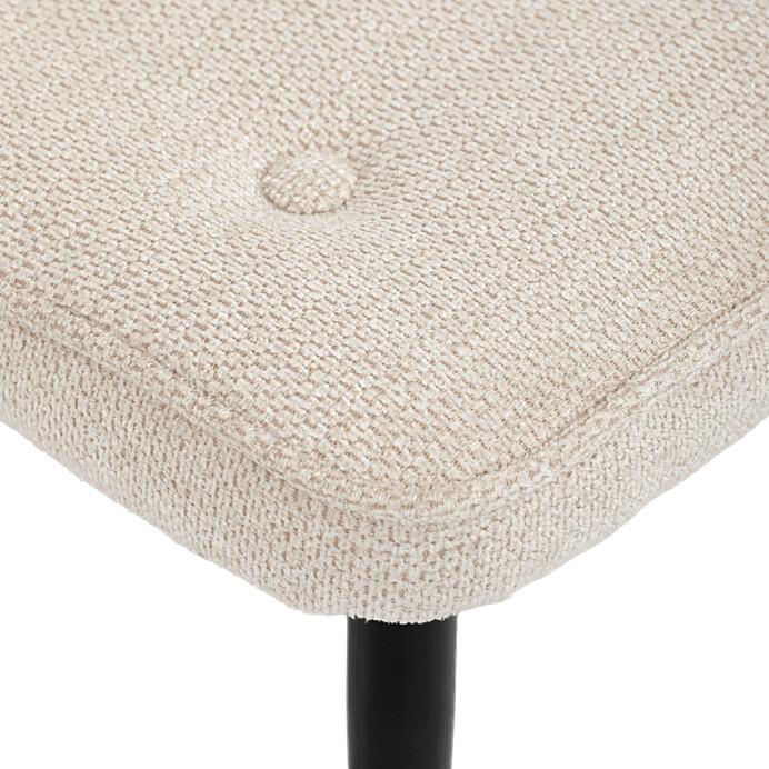 Luxusní relaxační křeslo NUVOLA s taburetem –  vodoodpudivá, sametová, béžová látka Autronic