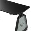 Herní stůl UTRADESK BOOSTER - 136 cm, podsvícený, černý
