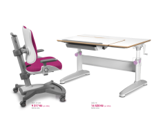 Dětský set MyChamp EXPERT - růžový, set židle + stůl Mayer