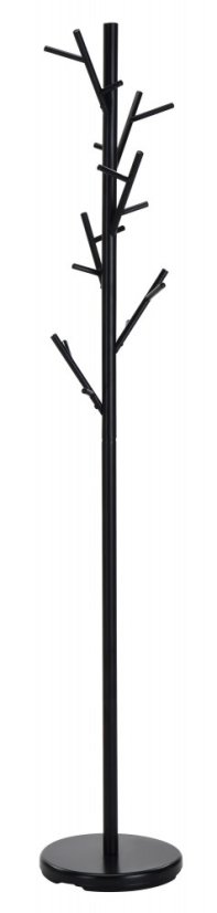 Stojanový věšák PALU – 176 cm, kov, černá Halmar