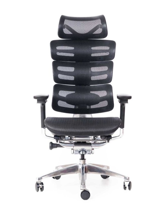 Ergonomická kancelárska stolička TRINITY — čierna Sego