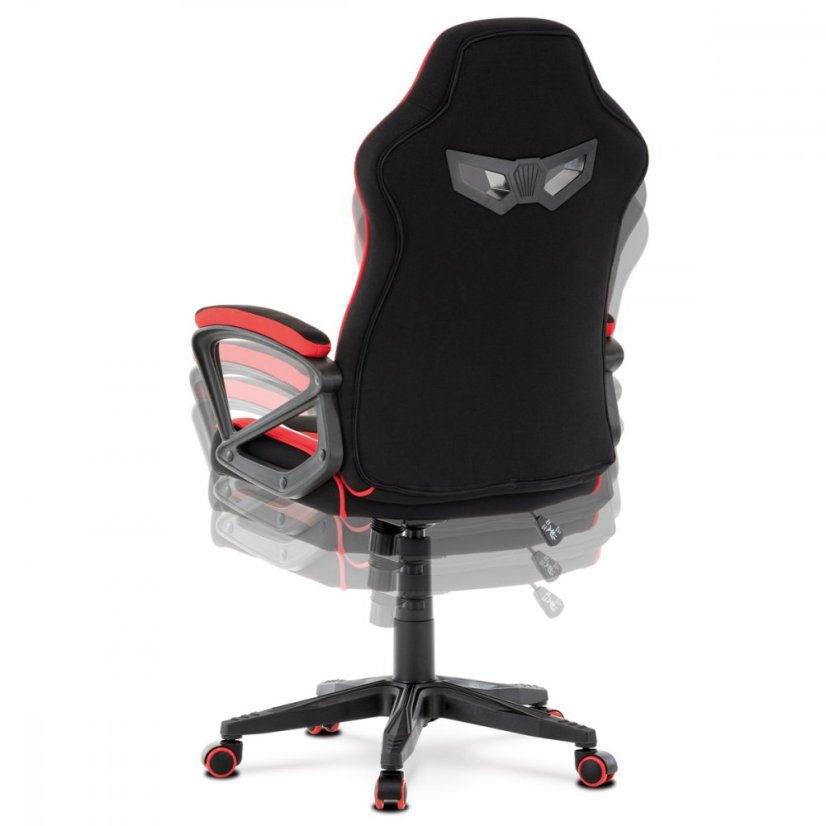 Herné kreslo RACING STYLE - látka, červená