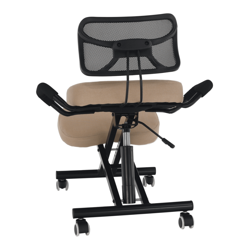 Ergonomická kľakačka RUFUS – Béžová/Čierna látka - Farba: Béžová