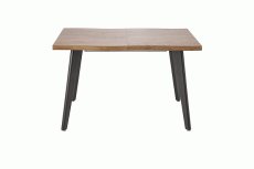 Rozkládací jídelní stůl DICKSON 2 — 150x90 (+60cm), masiv, přírodní