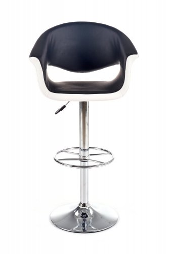 Barová stolička FELICIA – ekokoža, čierna / biela