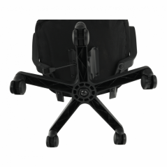 Detská otočná stolička na kolieskach ADRA – plast, šedá / čierna