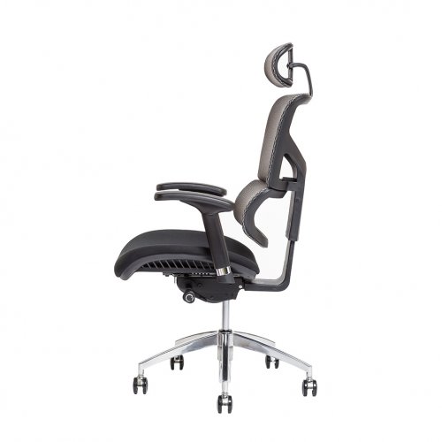 Kancelářská ergonomická židle Office Pro MEROPE SP — více barev, nosnost 135 kg - Čalounění MEROPE SP: Modrá