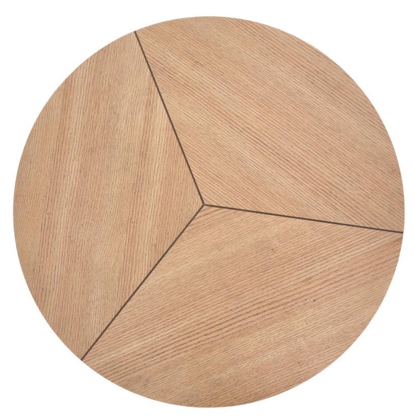 Konferenčný stolík KARIDA — prírodný dub / čierna