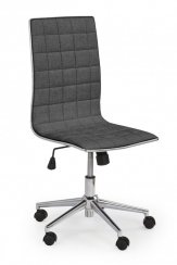 Kancelářská otočná židle TIROL 2 — látka, tmavě šedá