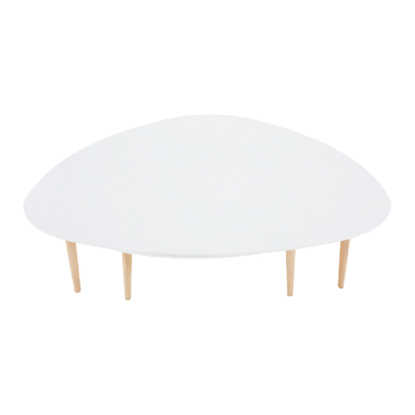 Set konferenčných stolíkov FOLKO — biela / buk