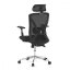 Kancelárska ergonomická stolička FLIP — sieť, čierna