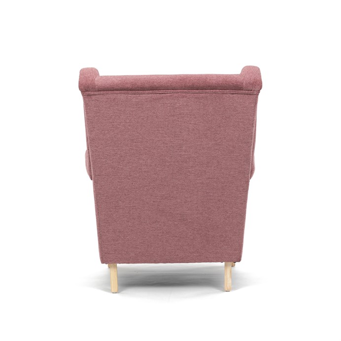 Relaxační křeslo ušák BEILY - masiv, látka, červená Autronic