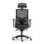 Kancelárska ergonomická stolička GAME - celosieť, čierna
