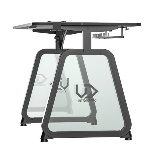 Herní stůl UTRADESK BOOSTER - 136 cm, podsvícený, černý