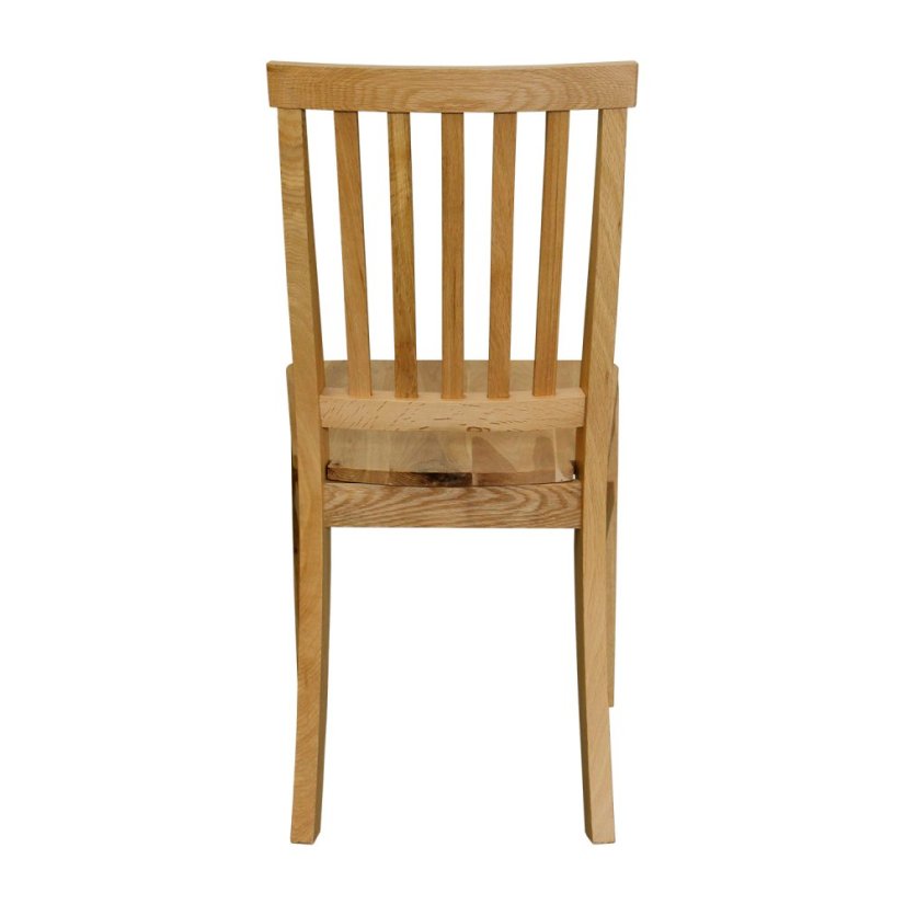 Jedálenská drevená stolička BERLIN – masív dub, nosnosť 130 kg