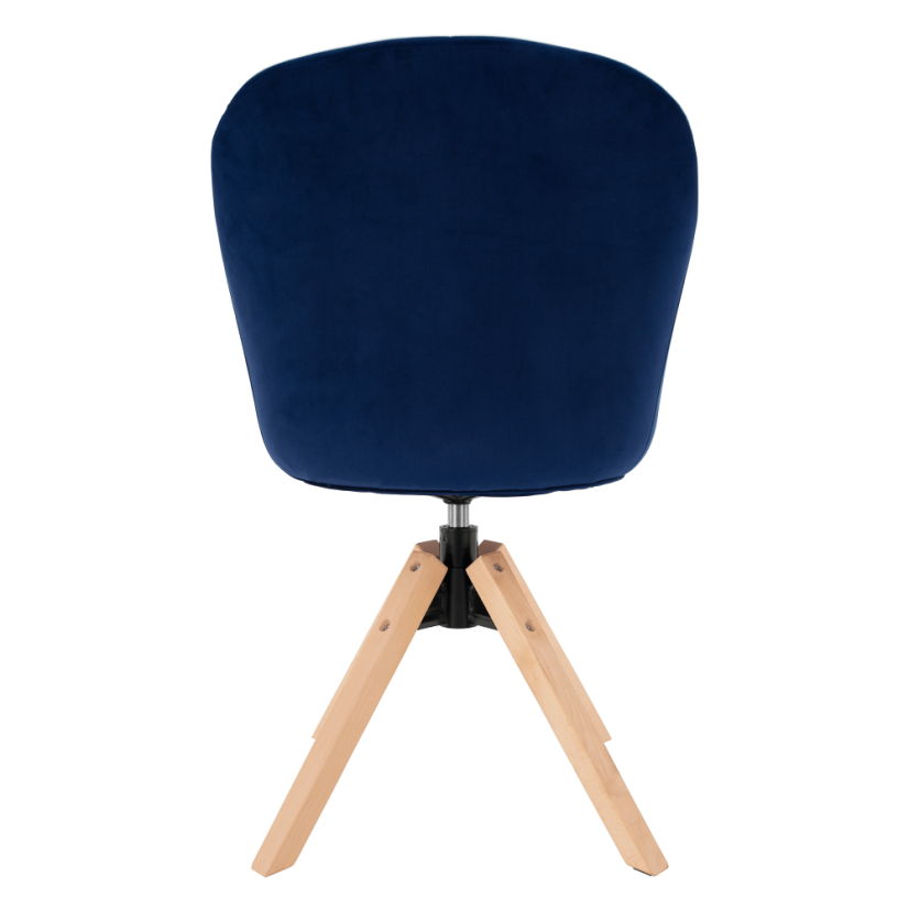 Otočné jedálenské kresielko DALIO – látka, masív, viac farieb - Čalúnenie DALIO: béžová / buk