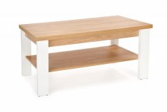 Konferenční stolek JENNA — přírodní hickory / bílá
