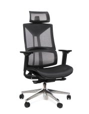 Kancelárska ergonomická stolička Sego ERGO AIR — sieť, čierna