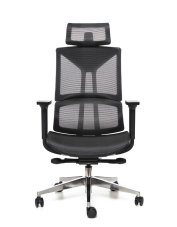 Kancelárska ergonomická stolička Sego ERGO AIR — sieť, čierna