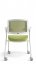 Konferenční židle na kolečkách Bestuhl U20 WHITE — více barev, stohovatelná - Barevné provedení U20 WHITE: Zelená