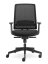 Kancelářská židle LYRA Air s područkami – synchronní mechanika, síť, černá LD Seating