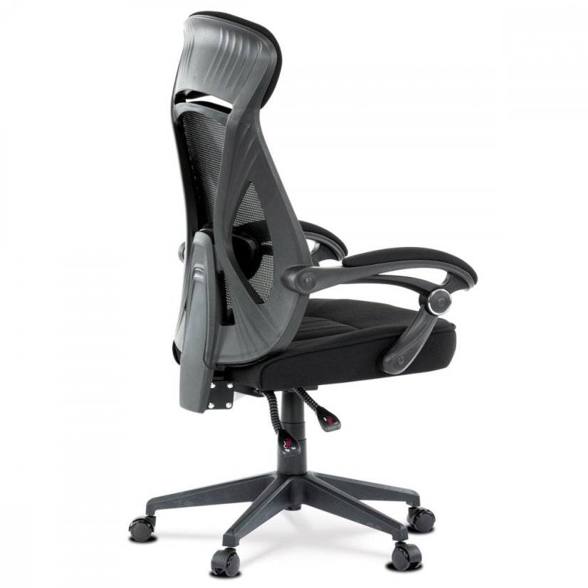 Kancelárska ergonomická stolička FOREX – látka, sieť, čierna