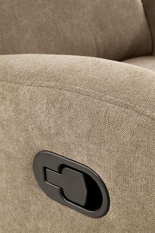 Relaxační polohovací TV křeslo OSLO — látka, béžová Halmar