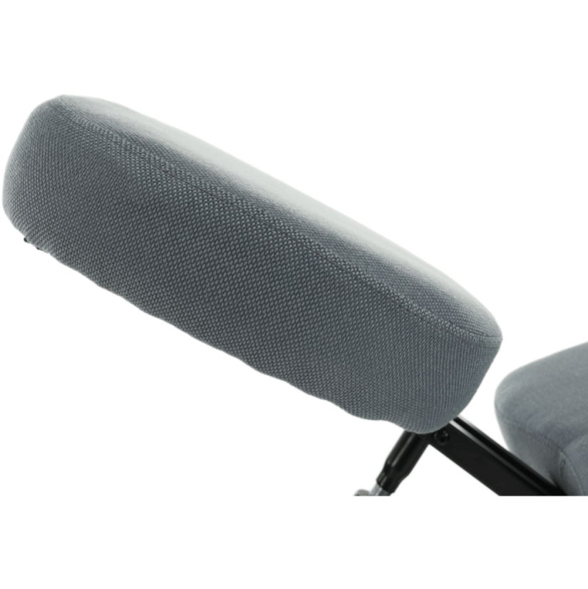 Ergonomická kľačka KILIAN – svetlosivá/čierna, látkový povrch