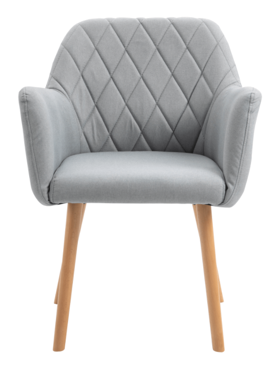 Jídelní křesílko EKIN — masiv buk, látka, více barev