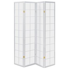 Paraván PARVIO 4D Smrek a Textília, Biely Matný Lak Autronic