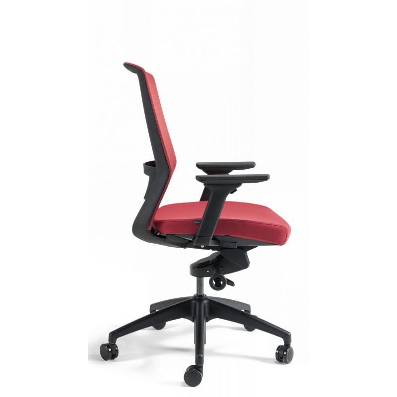 Kancelárska ergonomická stolička BESTUHL J17 BLACK — viac farieb - Farebné prevedenie J17 BLACK: Modrá