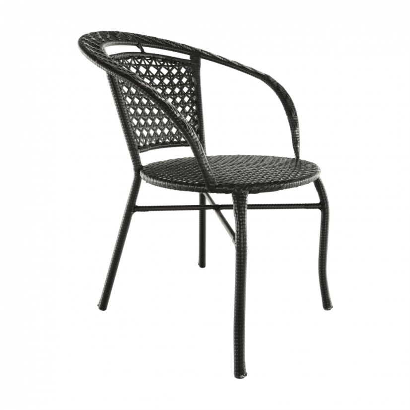 Zahradní set LASAN 1 + 2 – umělý ratan, hnědá