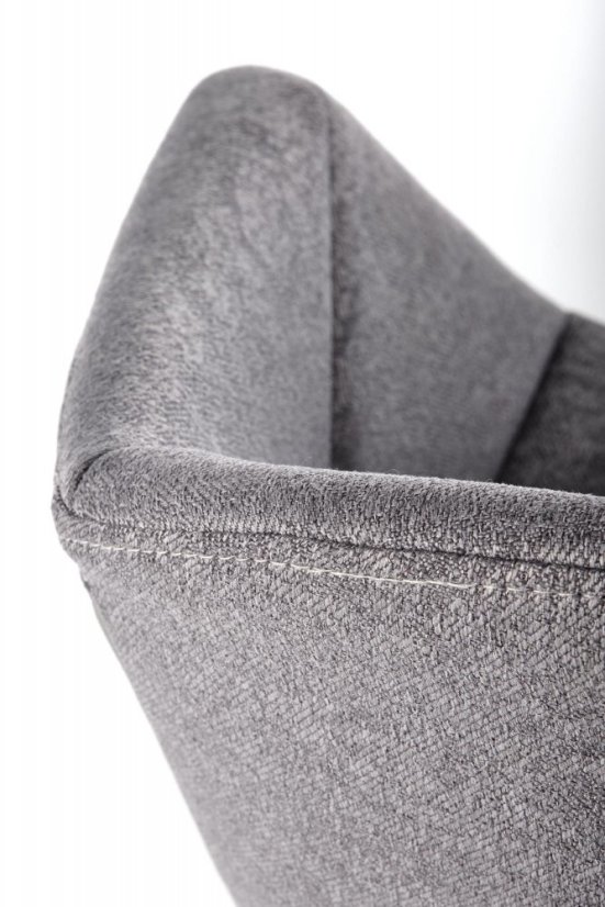 Jedálenské kresielko SUNNY –⁠ kov, látka šedá