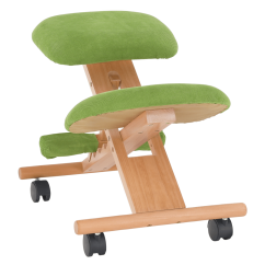 Ergonomická klekosed GROCO – zelená, látka, buk