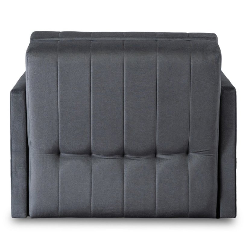 Jednolôžkové rozkladacie kreslo VERO Sivé